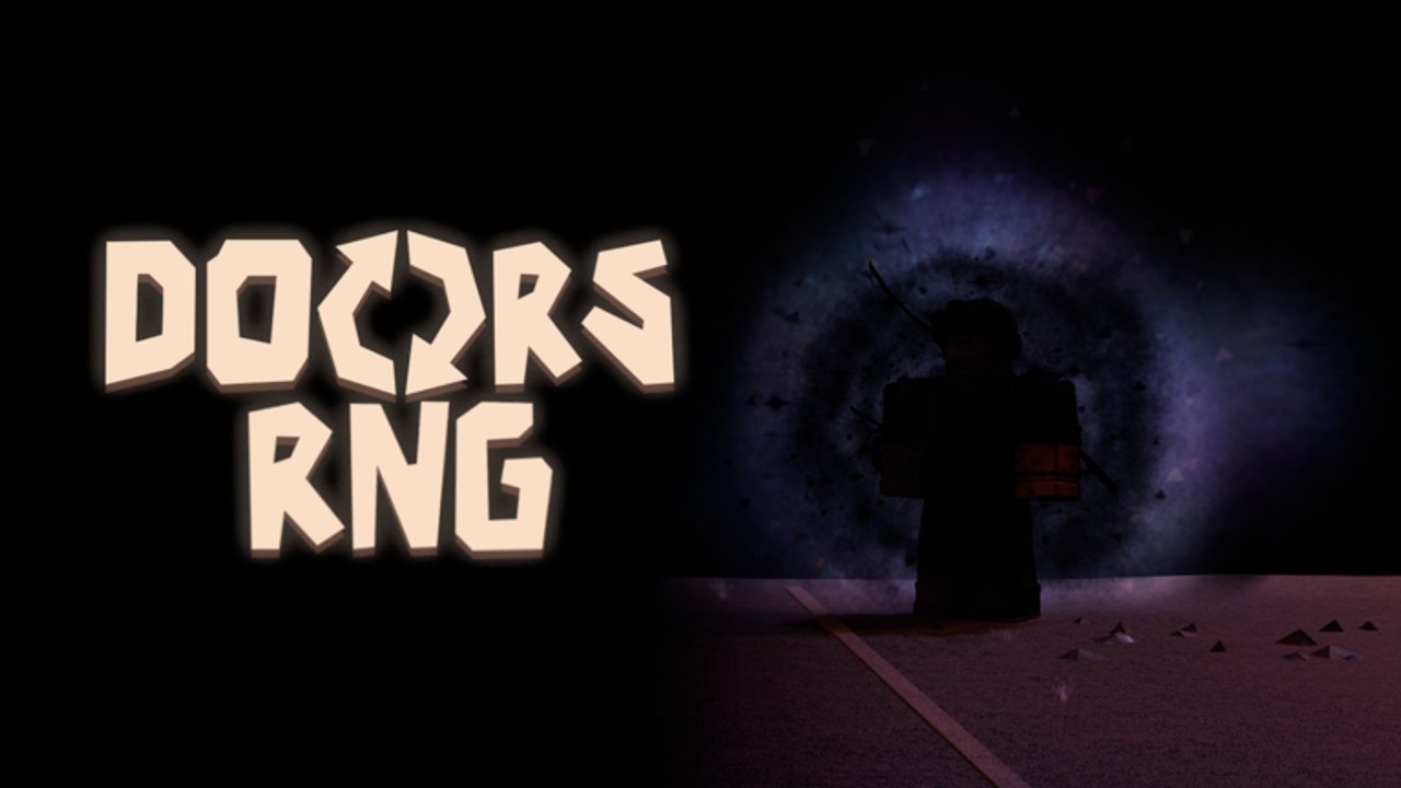 DOORS RNG silhouette standing in a dark void disc aura